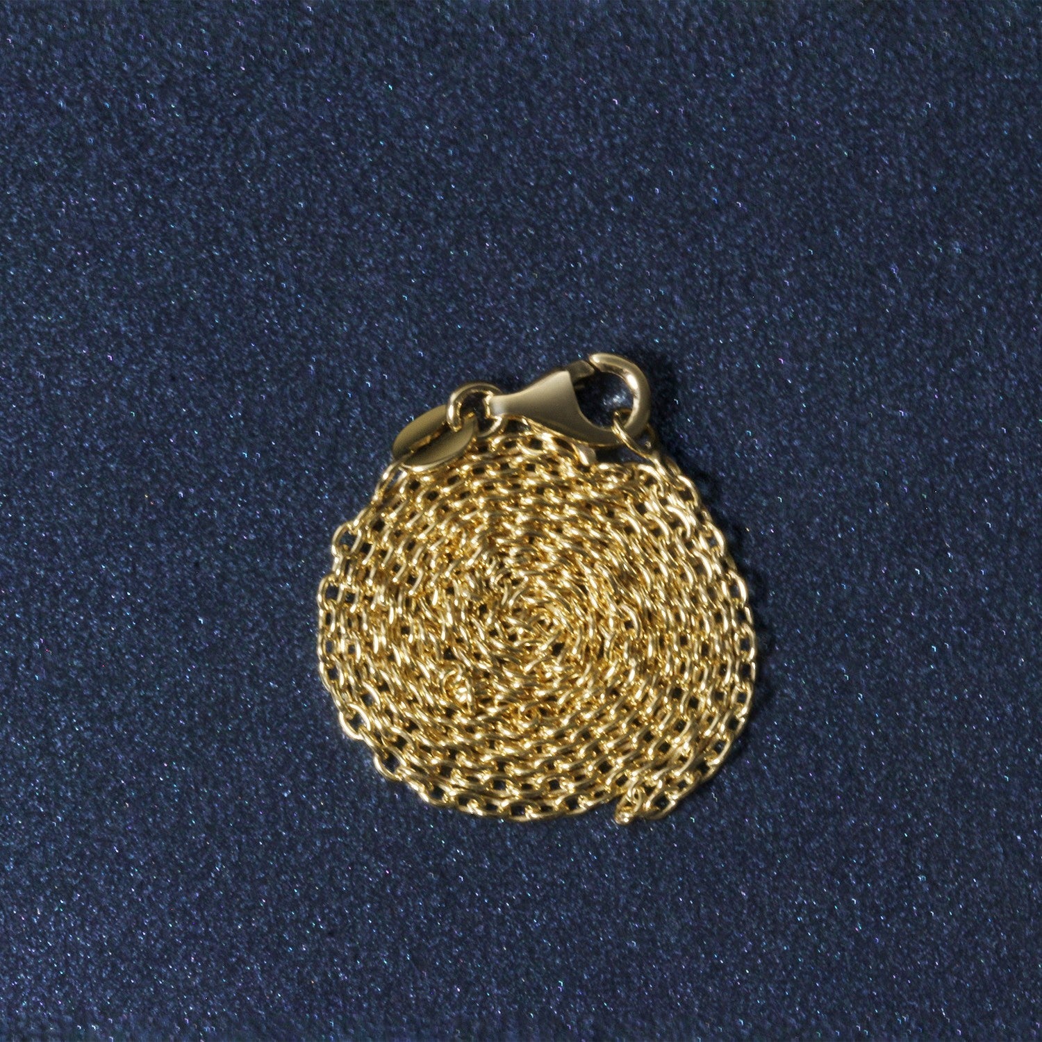 14k yellow gold round cable link chain necklace 1.5mm by Bids.com on Tampa Home & Garden Store
