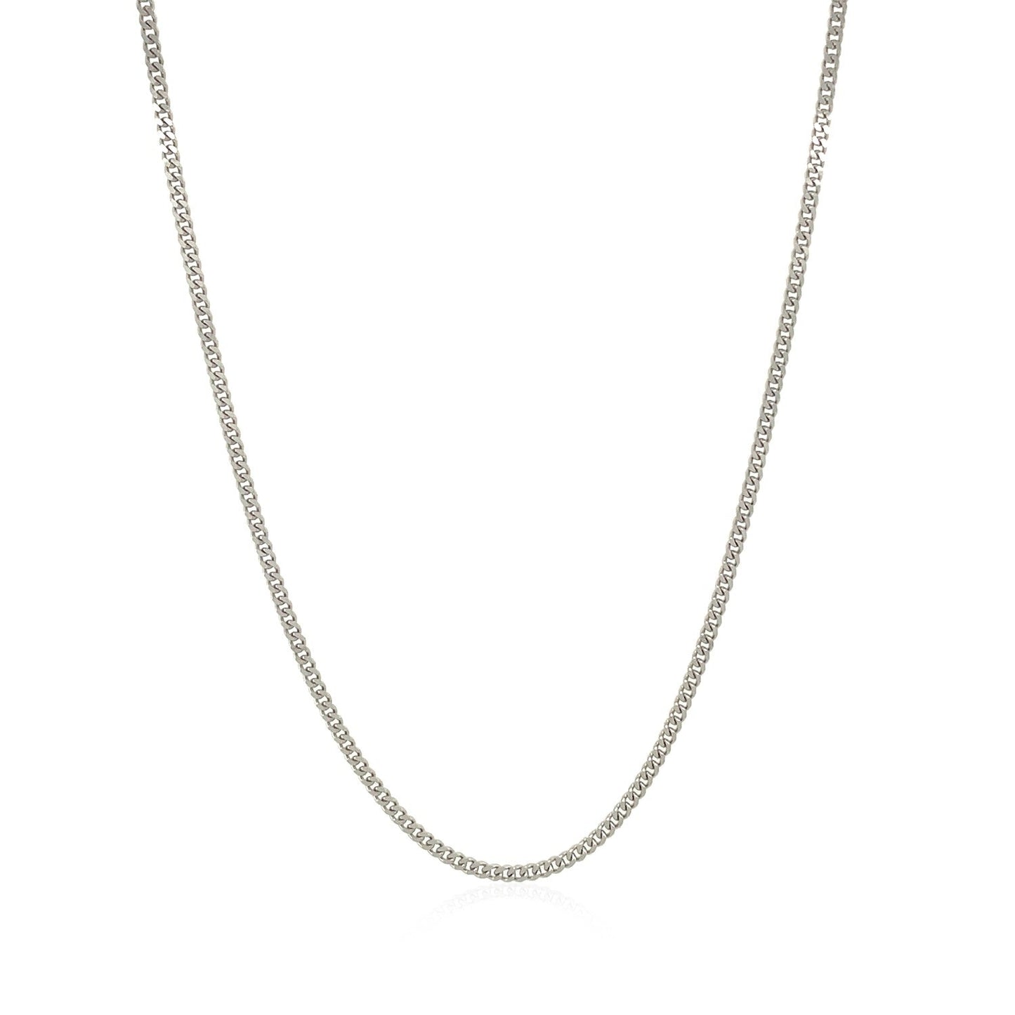 10k white gold gourmette chain necklace 1.5mm, brand Bids.com on Tampa Home & Garden Store
