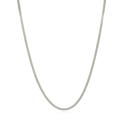 10k white gold gourmette chain necklace 1.5mm, brand Bids.com on Tampa Home & Garden Store