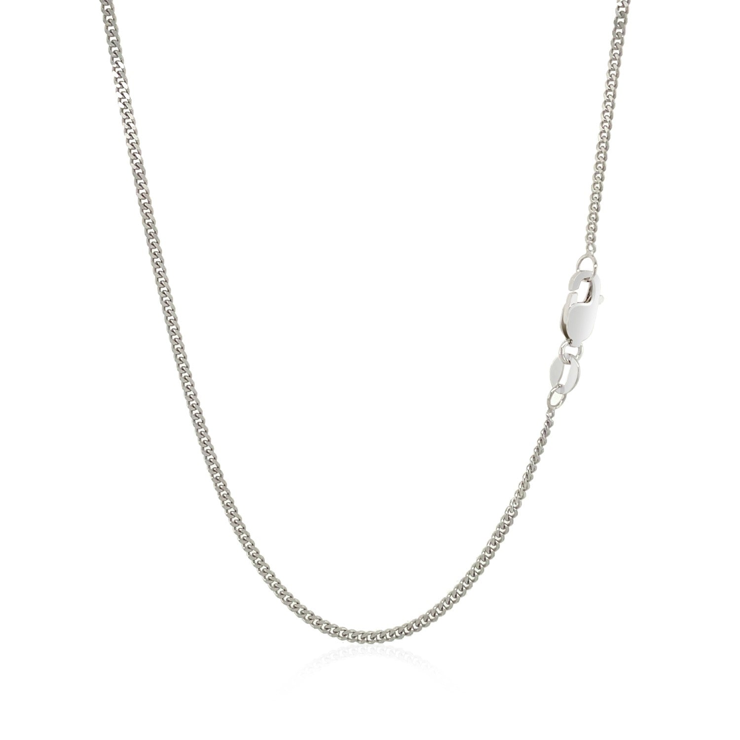 10k White Gold Gourmette Chain 1.5mm Necklace by Bids.com on Tampa Home & Garden Store