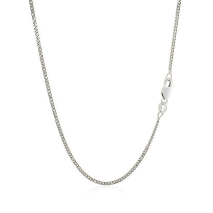 10k White Gold Gourmette Chain 1.5mm Necklace by Bids.com on Tampa Home & Garden Store