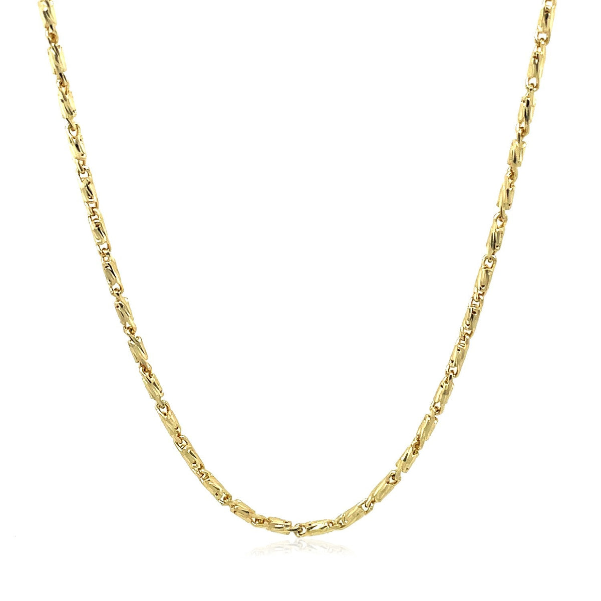 Diamond Cut Fancy Links Pendant Chain, 14k yellow gold, 1.5mm chain, Bids.com on Tampa Home & Garden Store