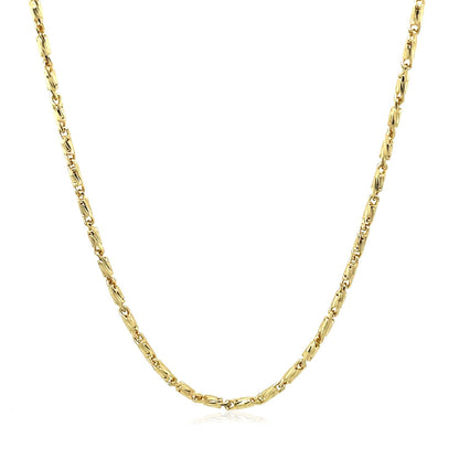 Diamond Cut Fancy Links Pendant Chain, 14k yellow gold, 1.5mm chain, Bids.com on Tampa Home & Garden Store