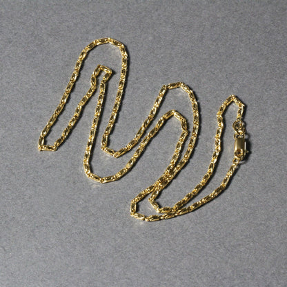 Diamond Cut Fancy Links Pendant Chain 14k Yellow Gold necklace 1.5mm by Bids.com on Tampa Home & Garden Store