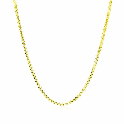 14k yellow gold round box chain necklace 1.7mm by Bids.com on Tampa Home & Garden Store