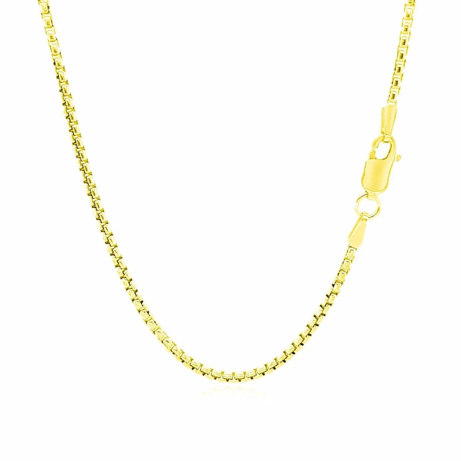 14k yellow gold round box chain necklace 1.7mm Bids.com on Tampa Home & Garden Store