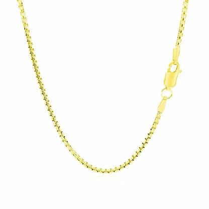 14k yellow gold round box chain necklace 1.7mm Bids.com on Tampa Home & Garden Store