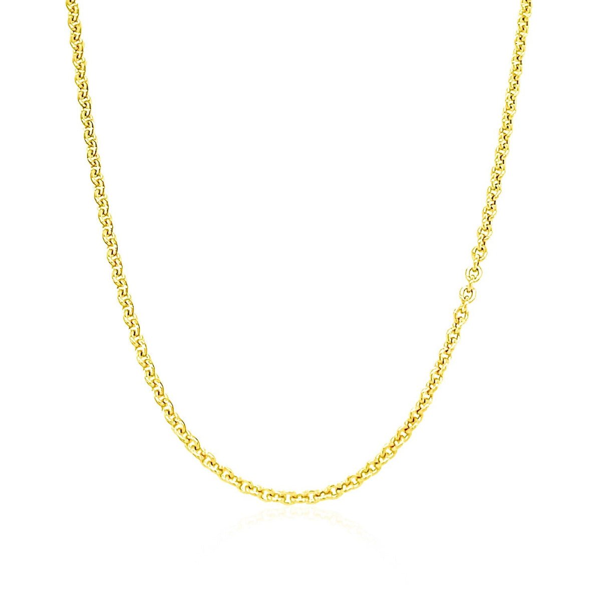 Necklace 14k yellow gold Forsantina Lite cable link chain 1.9mm by Bids.com on Tampa Home & Garden Store
