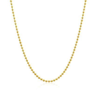 18k yellow gold bead chain necklace 1.5mm Bids.com on Tampa Home & Garden Store