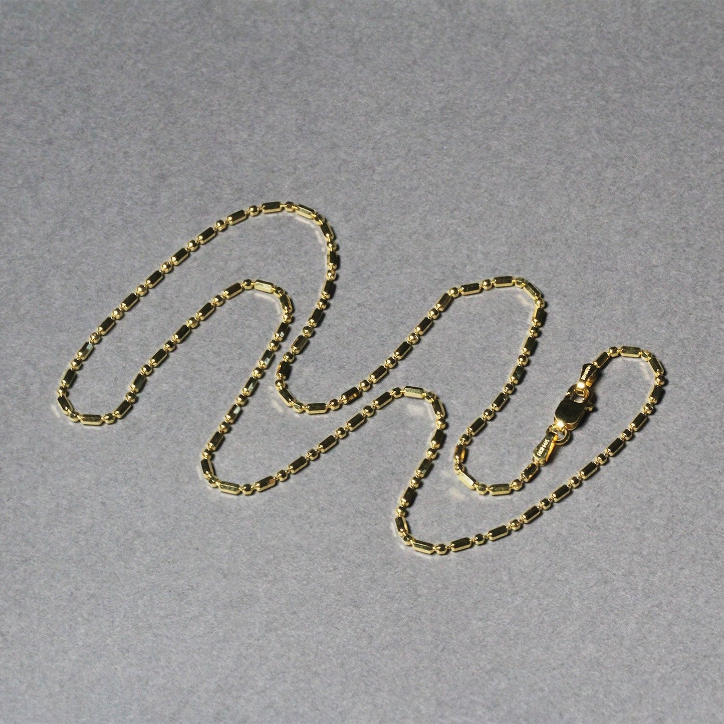 14k yellow gold diamond-cut alternating bead chain necklaces by Bids.com set of three on Tampa Home & Garden Store