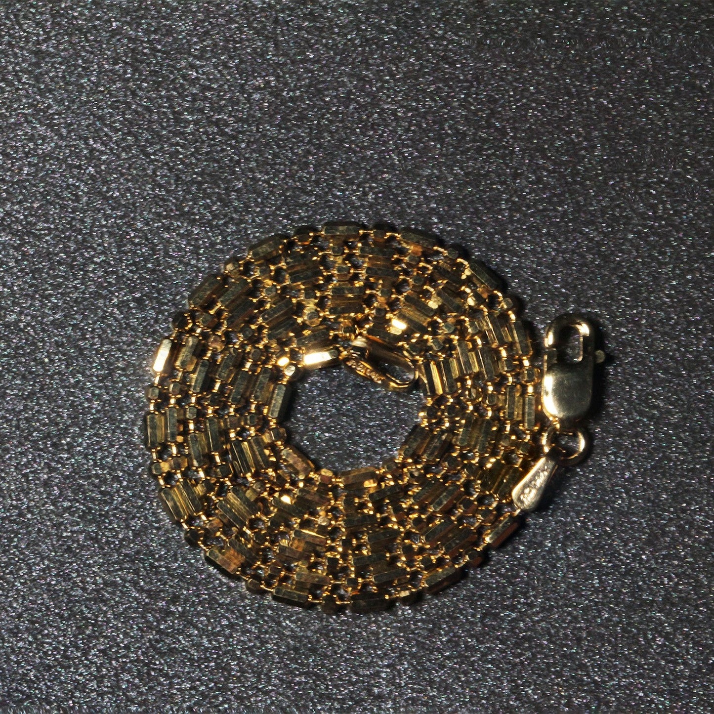 Necklace 14k yellow gold diamond-cut alternating bead chain 1.5mm Bids.com on Tampa Home & Garden Store