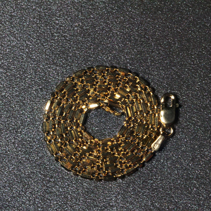 Necklace 14k yellow gold diamond-cut alternating bead chain 1.5mm Bids.com on Tampa Home & Garden Store