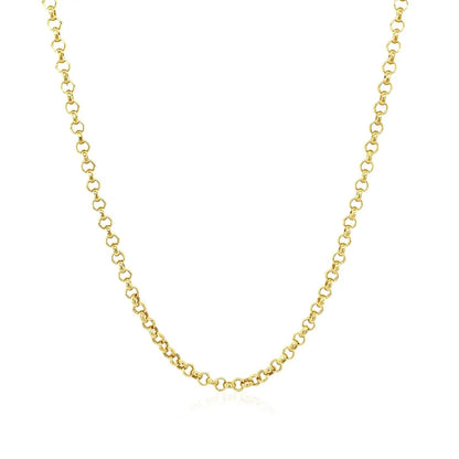 2.3mm 14k Yellow Gold Rolo Chain Necklace Bids.com on Tampa Home & Garden Store