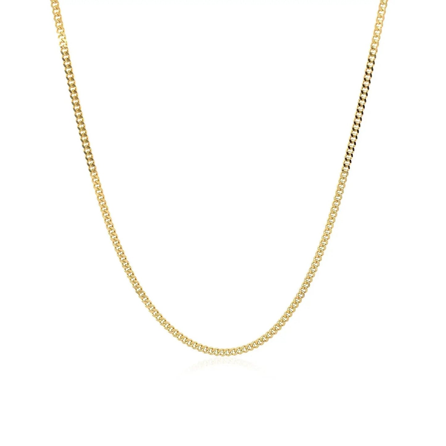 14k yellow gold gourmette chain necklace 1.5mm by Bids.com on Tampa Home & Garden Store