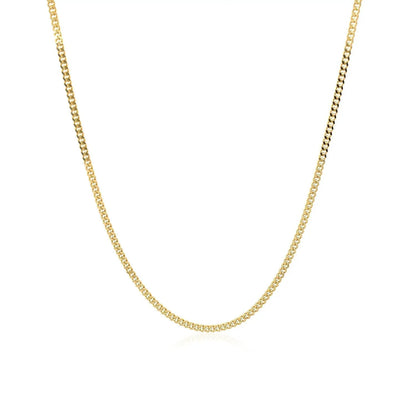 14k yellow gold gourmette chain necklace 1.5mm by Bids.com on Tampa Home & Garden Store
