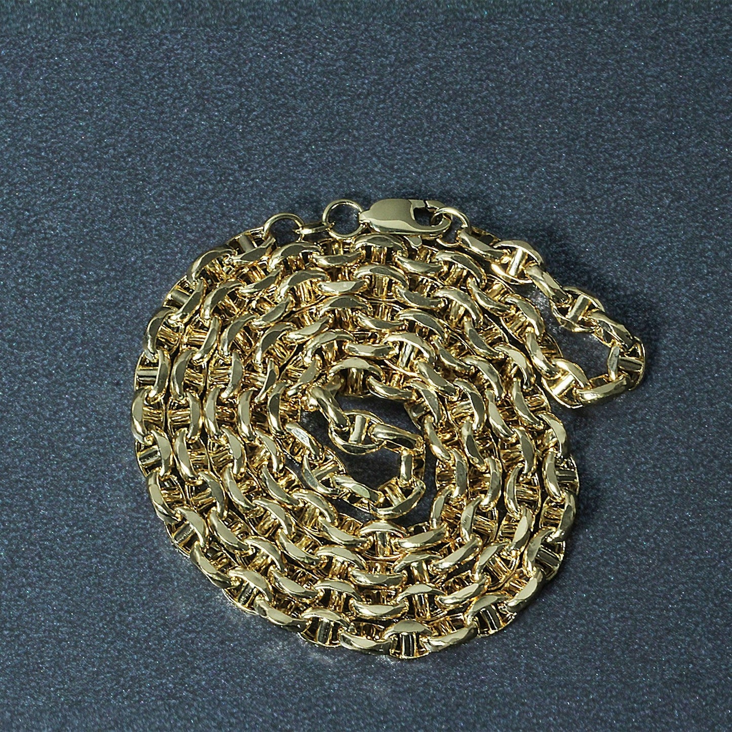 4.5mm 14k yellow gold anchor chain necklace with lobster clasp on Tampa Home & Garden Store