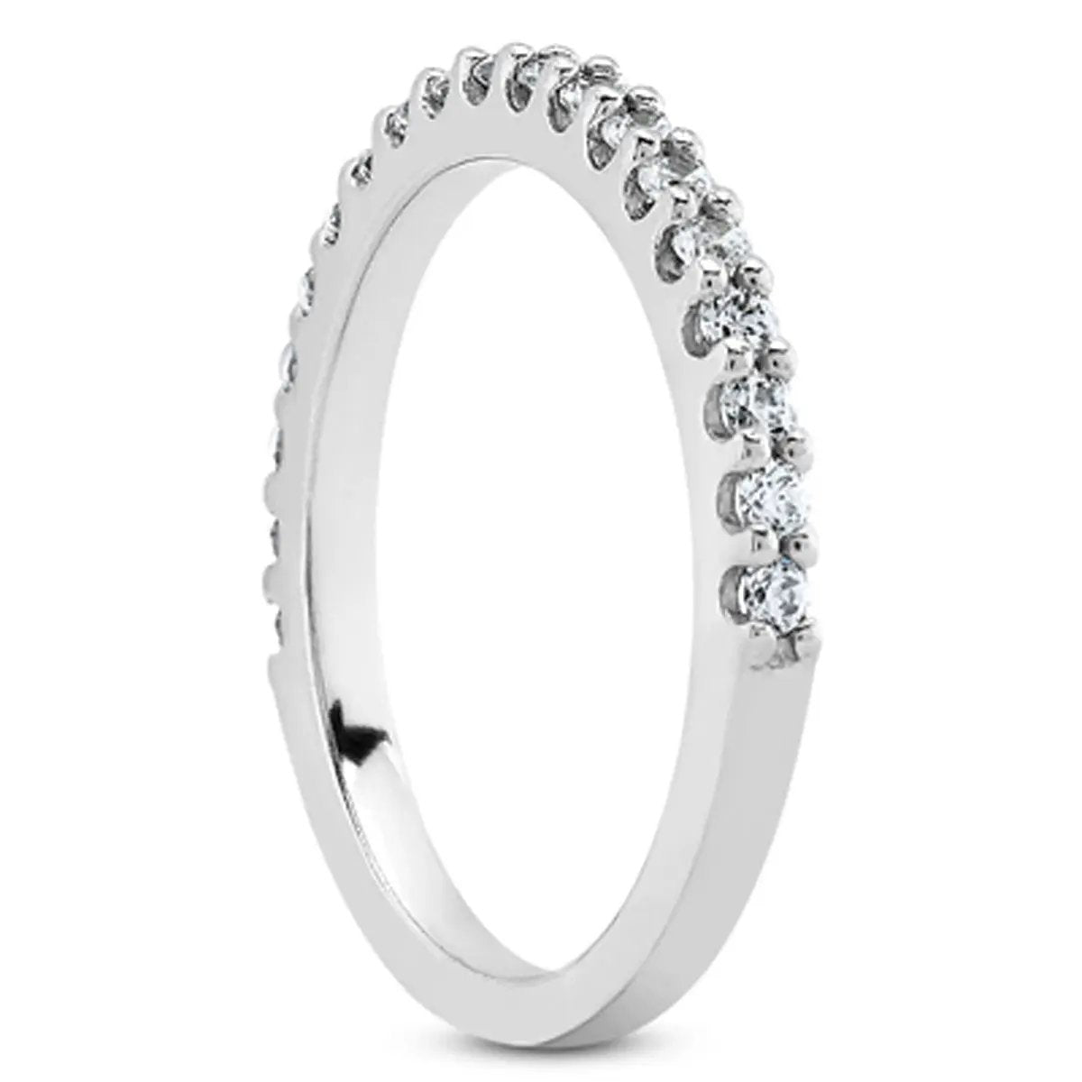 Ring: 14k white gold diamond wedding band with shared prong U settings, Bids.com on Tampa Home & Garden Store