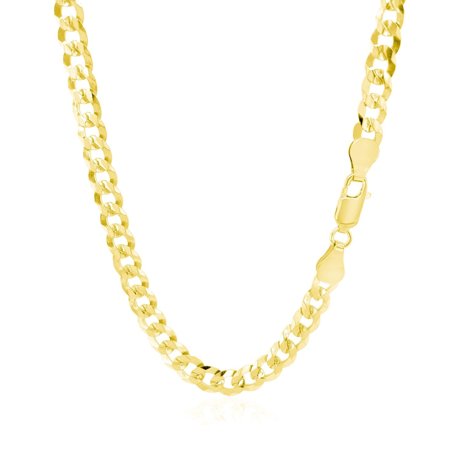 Curb chain necklace 5.7mm 14k yellow gold solid by Bids.com on Tampa Home & Garden Store