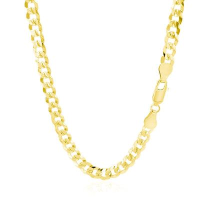 Curb chain necklace 5.7mm 14k yellow gold solid by Bids.com on Tampa Home & Garden Store