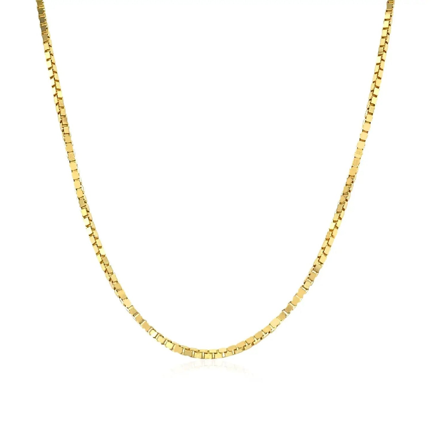 14k yellow gold classic box chain necklace 1.1mm by Bids.com on Tampa Home & Garden Store