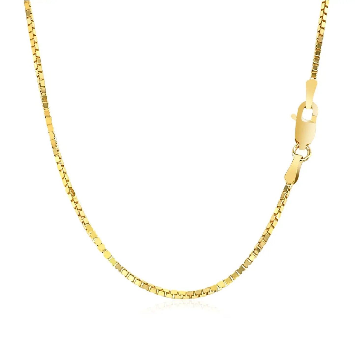 14k yellow gold classic box chain necklace 1.1mm width Bids.com on Tampa Home & Garden Store