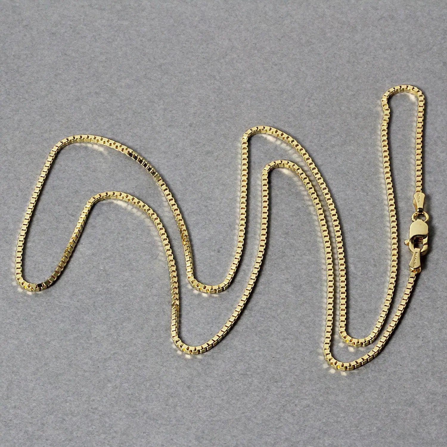 14k yellow gold classic box chain necklace 1.1mm by Bids.com on Tampa Home & Garden Store