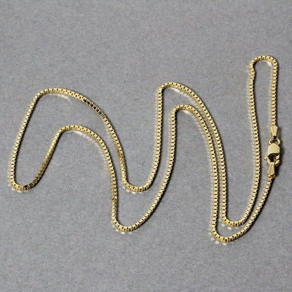 14k yellow gold classic box chain necklace 1.1mm by Bids.com on Tampa Home & Garden Store