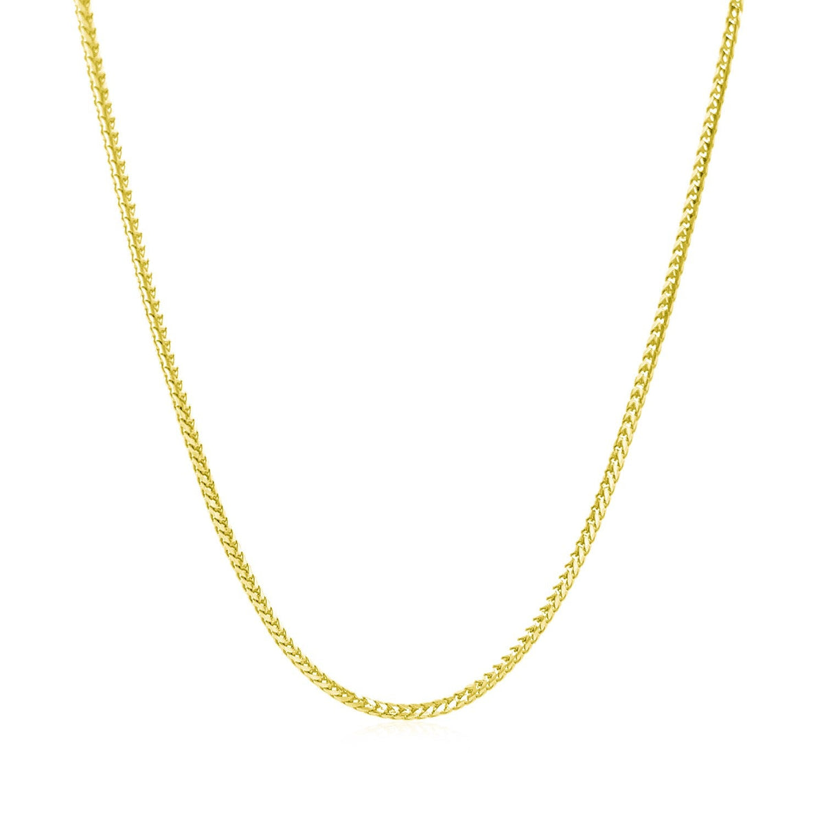 14k yellow gold Franco chain necklace 1.2mm with curb-link texture Bids.com on Tampa Home & Garden Store