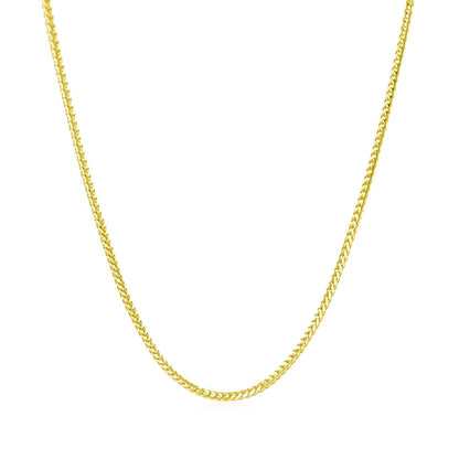 14k yellow gold Franco chain necklace 1.2mm with curb-link texture Bids.com on Tampa Home & Garden Store