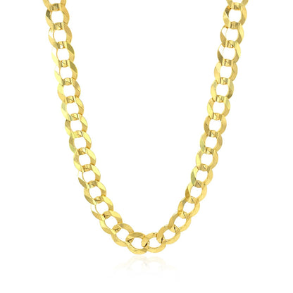 7.0mm 10k yellow gold curb chain necklace by Bids.com on Tampa Home & Garden Store