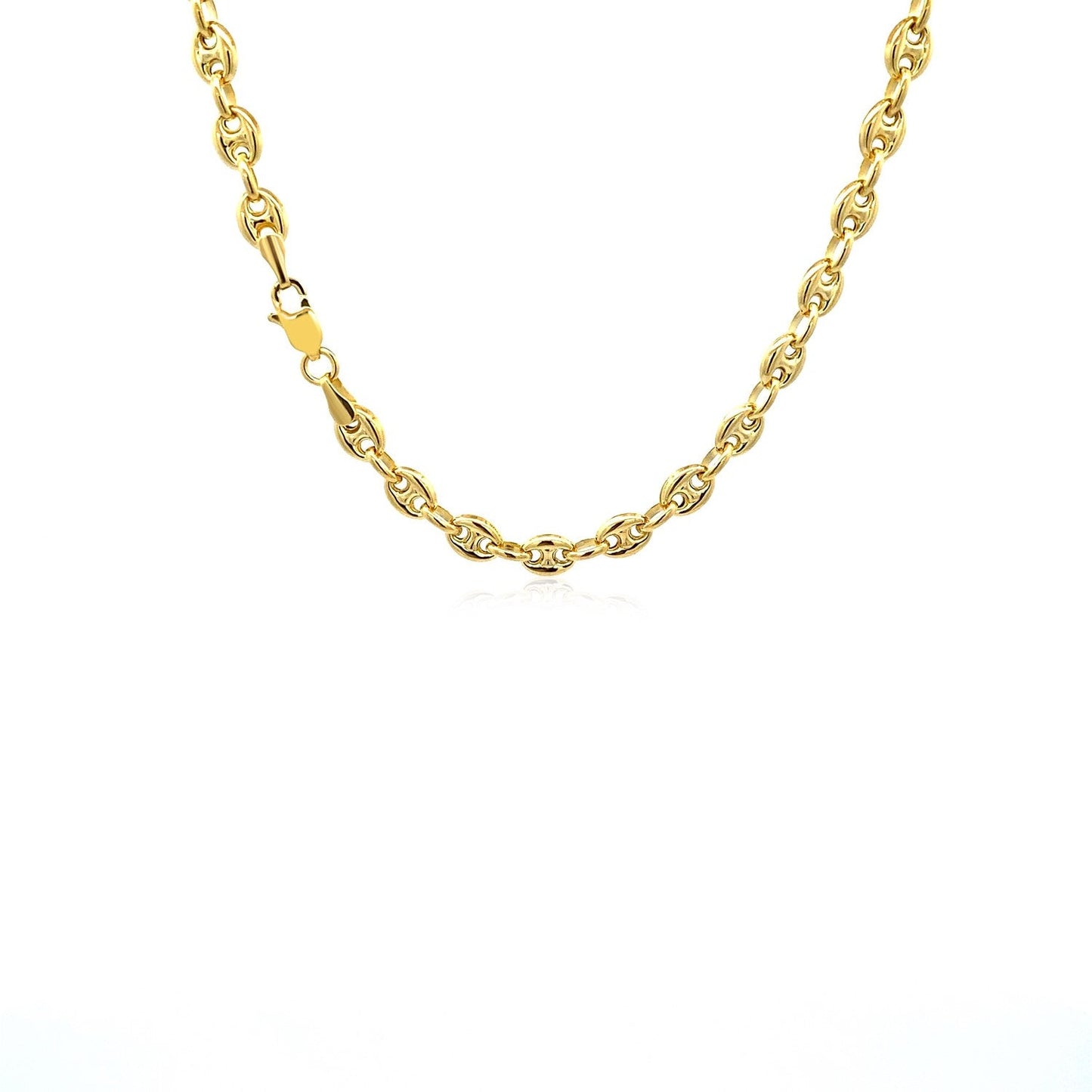 14k yellow gold puffed mariner link necklace by Bids.com on Tampa Home & Garden Store