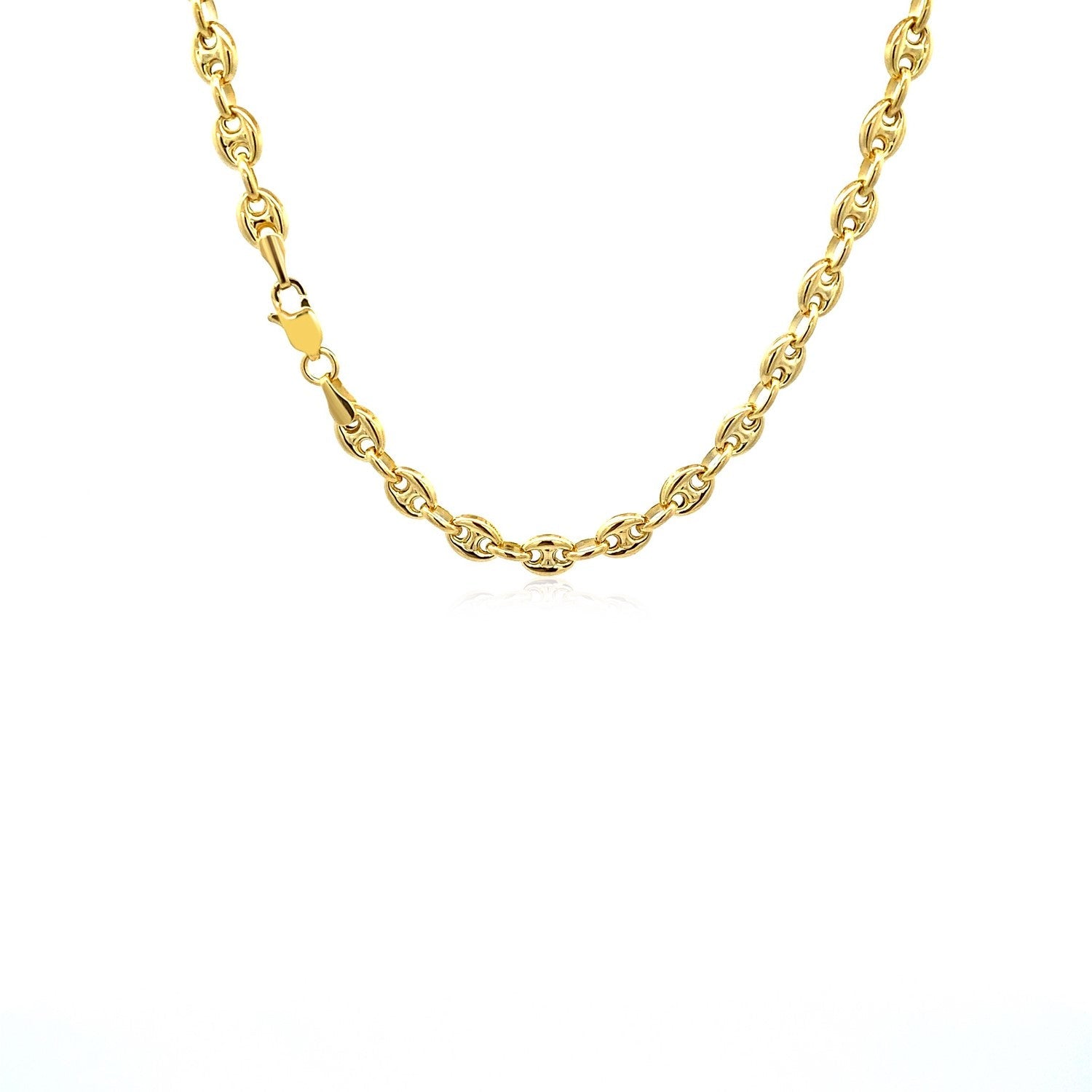 14k yellow gold puffed mariner link necklace by Bids.com on Tampa Home & Garden Store