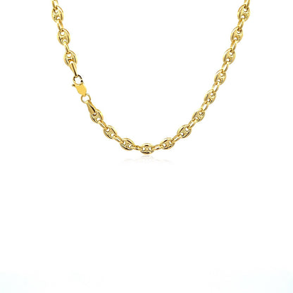 14k yellow gold puffed mariner link necklace by Bids.com on Tampa Home & Garden Store