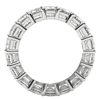 Emerald-cut lab grown diamond eternity ring in 14k white gold, 8 cttw FG/VS2 by Bids.com on Tampa Home & Garden Store