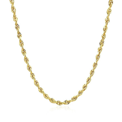 2.75mm 14k yellow gold solid diamond cut rope chain necklace Bids.com on Tampa Home & Garden Store