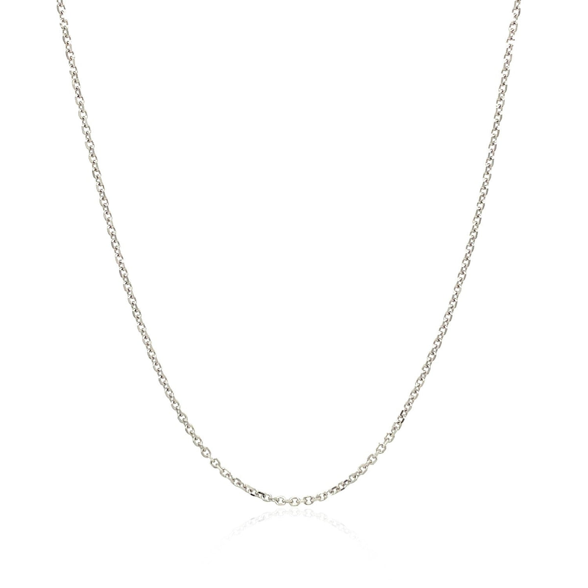 10k white gold cable chain necklace 1.1mm width on Tampa Home & Garden Store