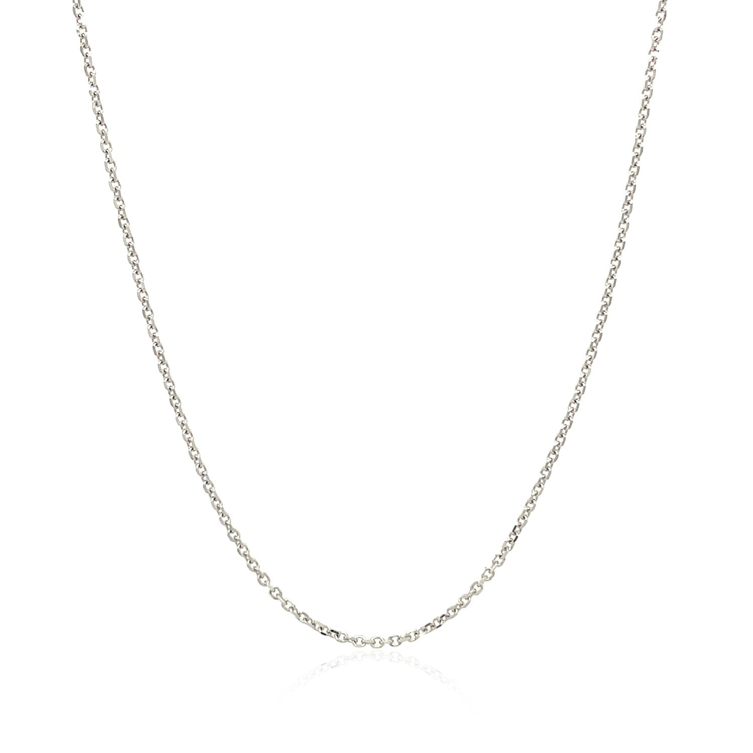 10k white gold cable chain necklace 1.1mm width on Tampa Home & Garden Store