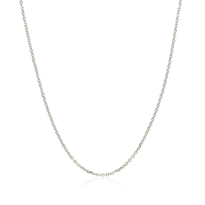 10k white gold cable chain necklace 1.1mm width on Tampa Home & Garden Store