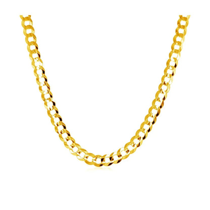 3.6mm 14k yellow gold solid curb chain necklace by Bids.com on Tampa Home & Garden Store