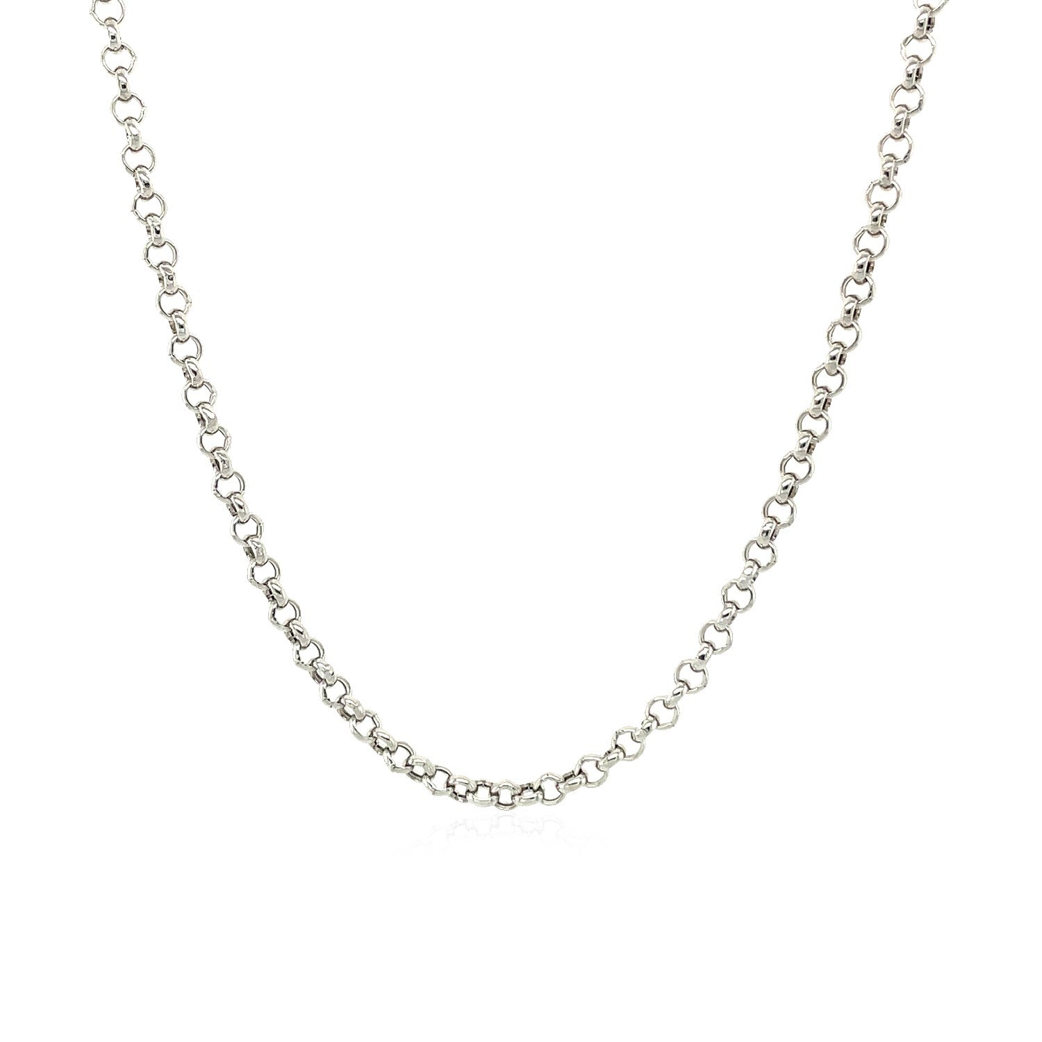 2.3mm 14k white gold rolo chain necklace on Tampa Home & Garden Store