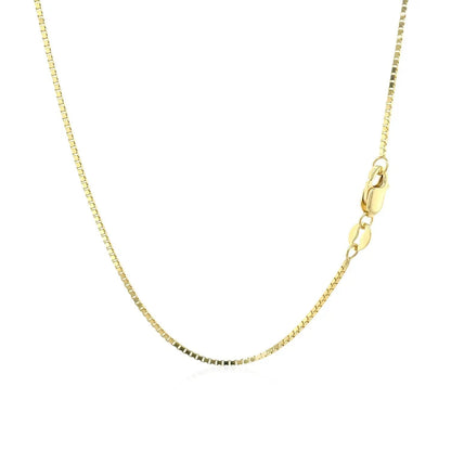 10k yellow gold box chain necklace 1.0mm with lobster clasp by Bids.com on Tampa Home & Garden Store