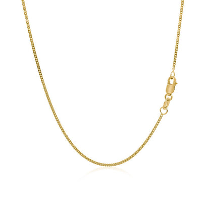 14k yellow gold Gourette chain necklace 1.0mm by Bids.com with lobster clasp on Tampa Home & Garden Store