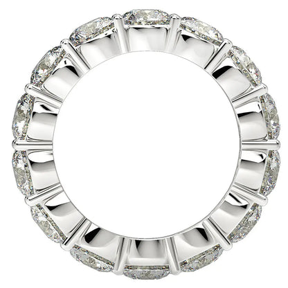 Round cut lab grown diamond eternity ring in 14k white gold with FG/VS2 stones on Tampa Home & Garden Store