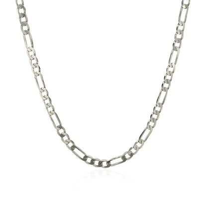 3.0mm white gold solid Figaro chain necklace by Bids.com on Tampa Home & Garden Store