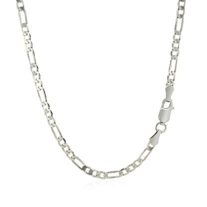 Figaro chain necklace 3.0mm 14k white gold solid by Bids.com on Tampa Home & Garden Store