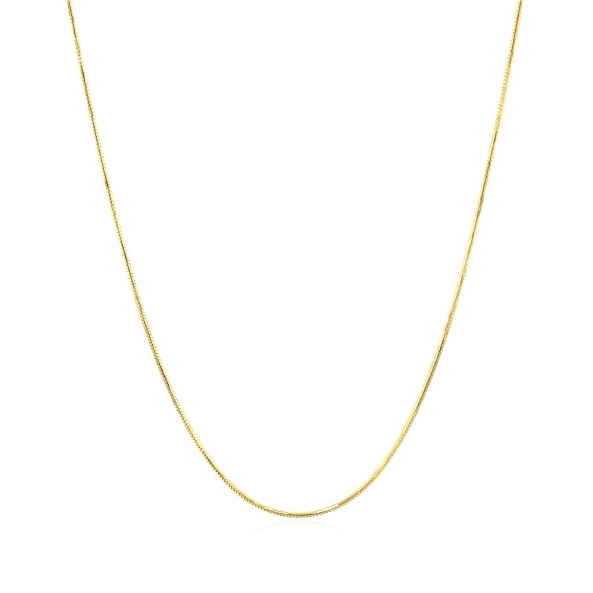 14k yellow gold round snake chain necklace 0.7mm, Bids.com on Tampa Home & Garden Store