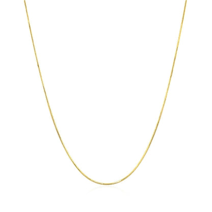 14k yellow gold round snake chain necklace 0.7mm, Bids.com on Tampa Home & Garden Store