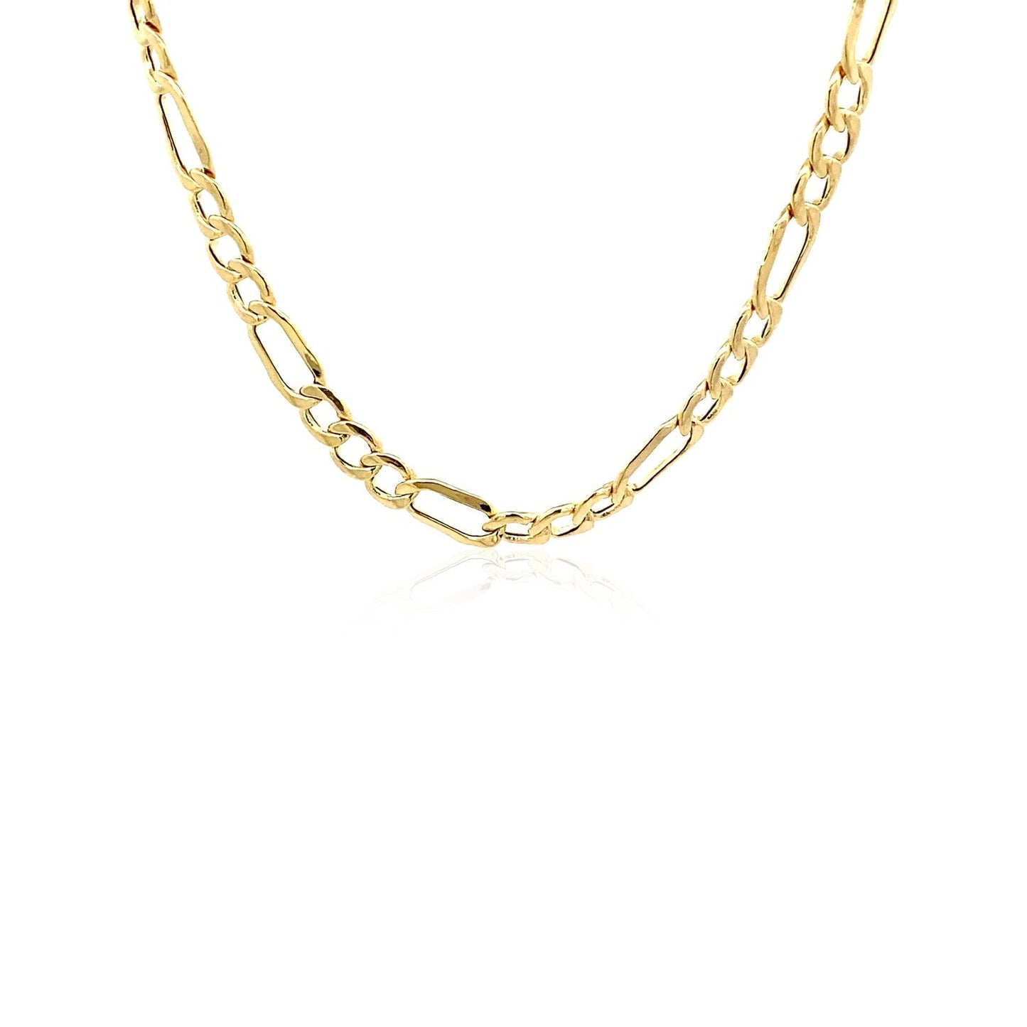 4.6mm 10k yellow gold Lite Figaro chain necklace with classic figaro links by Bids.com on Tampa Home & Garden Store