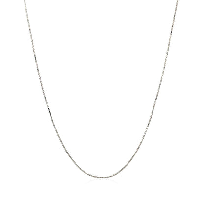 14k White Gold Classic Box Chain Necklace 0.45mm by Bids.com on Tampa Home & Garden Store