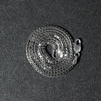 14k white gold box chain necklace 1.4mm, coiled with lobster clasp, Bids.com on Tampa Home & Garden Store